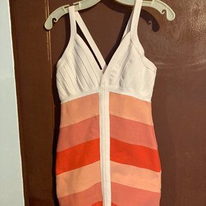 Medium 2B Bebe cocktail/casual dress - pink block colors - good condition